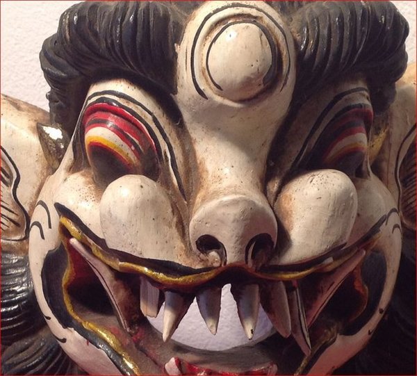 Verkauft !!!  Alte Barong Maske Dämon, 19.Jh. Bali / Indonesien