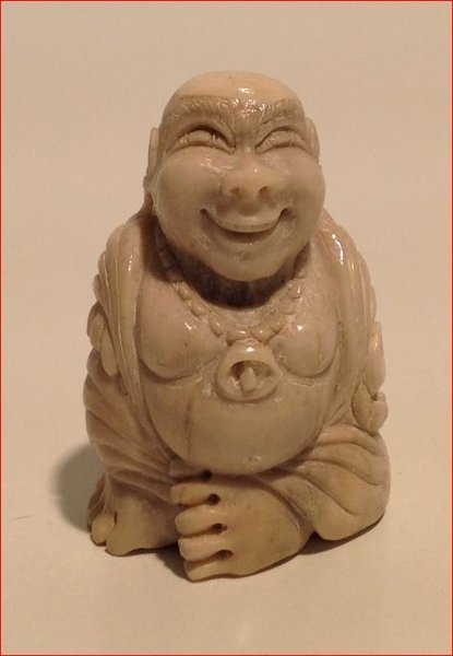 Netsuke-Glücksgott / Buddha 19. Jh. Japan