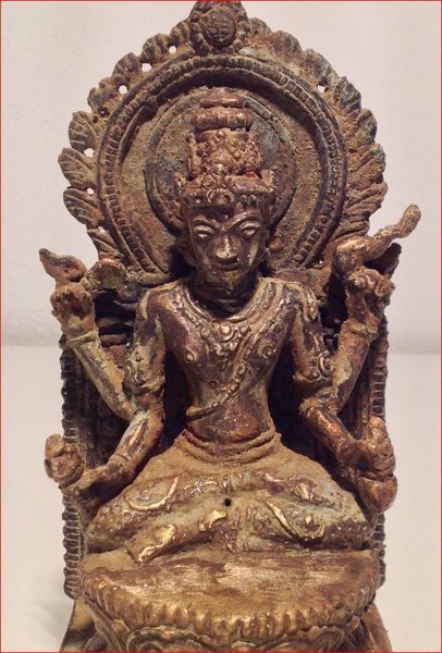 Verkauft / Sold / Alte Shiva Bronzeskulptur ,  Hindu  /Indien 19.Jh.