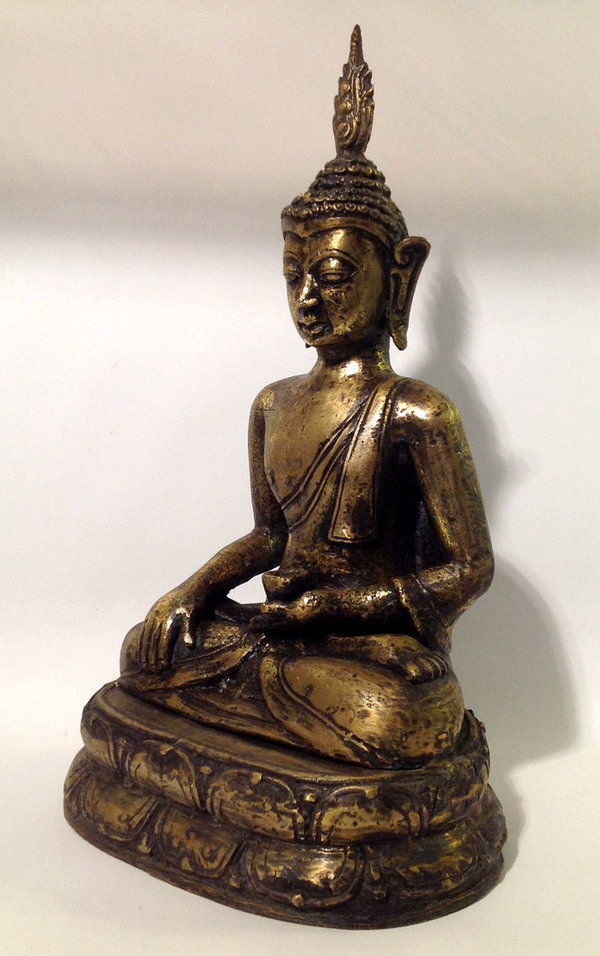 Medizin Buddha , Buddha antik aus Bronze Ende 19.Jh/Anfang 20. Jh.