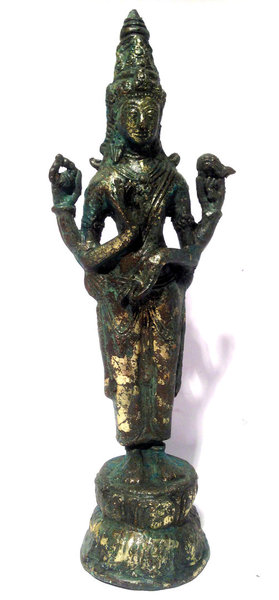 Indische Shiva Bronze Statue ( 19. Jh. )