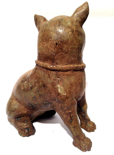 Alte Ägyptische Göttin Bastet Katze aus Bronze
