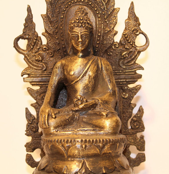 Alter Indischer Bronze Buddha 19. Jh.