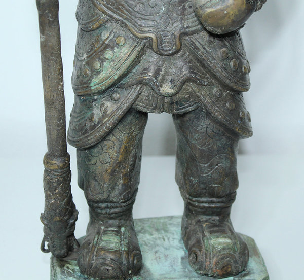 Gott des Krieges  Guan Yu/ Höhe: 67cm  / Alte Chin. Kriegerstatue / 19. Jh. Höhe: 67 cm